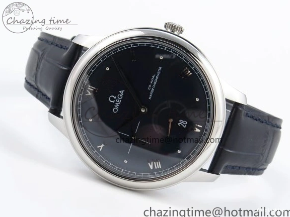 1221 De Ville Power Reserve SS MKF 1:1 Best Edition Black Dial on Black Leather Strap A Packable 7744